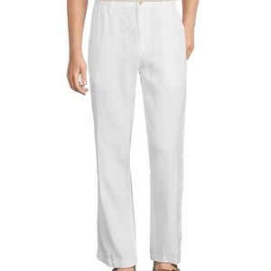 Caribbean White Linen Trousers
